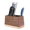 Sakulaya Wooden Remote Control Storage Rack, Pen Holder, Desktop Remote Control Holder, Large Capacity, Stationery and Small Item Storage, Stylish and