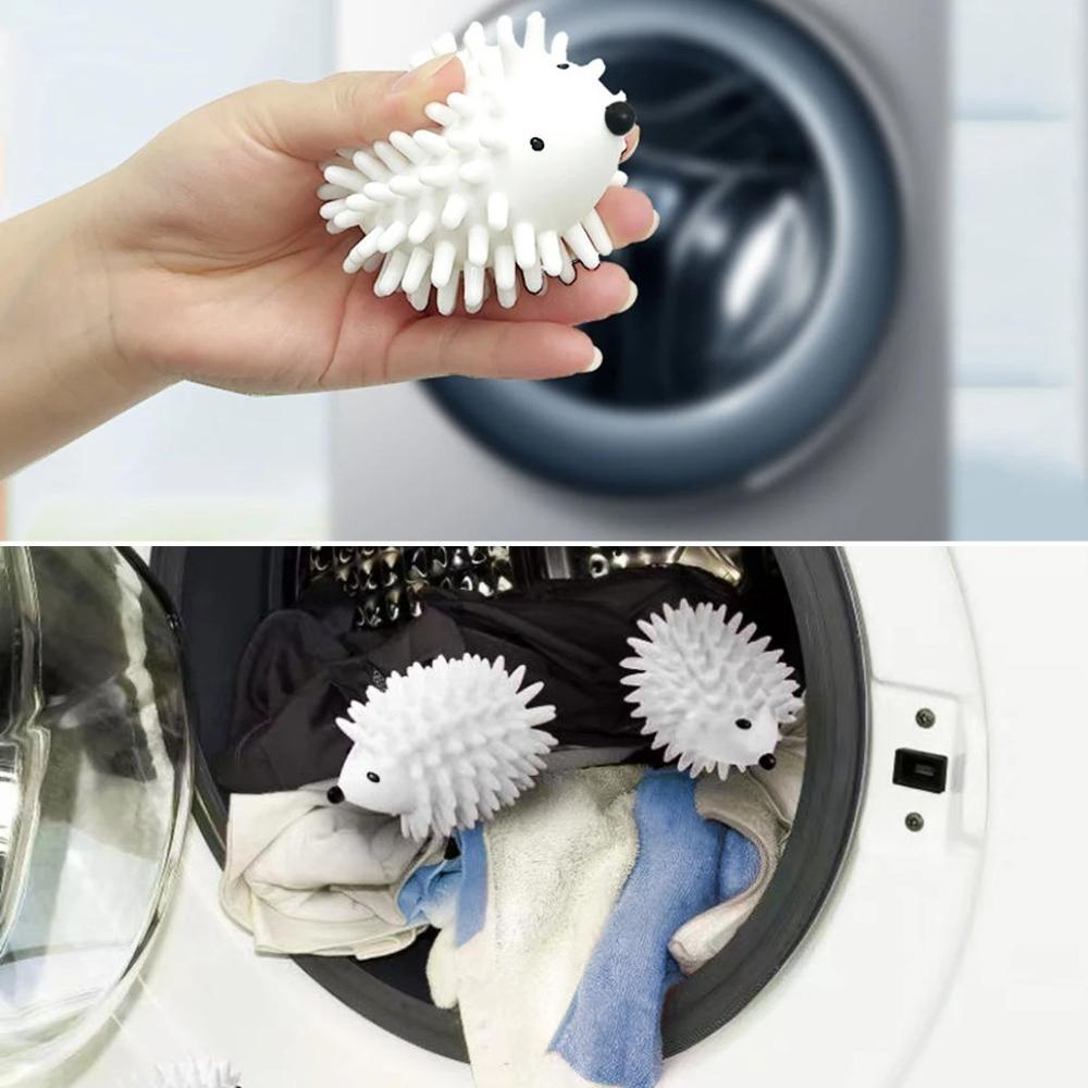 Palla per Bucato Riccio Bianco Rimuovi Macchie Anti-Groviglio Magica Lavaggio Pulizia Intreccio Vestiti Lavatrici Universali