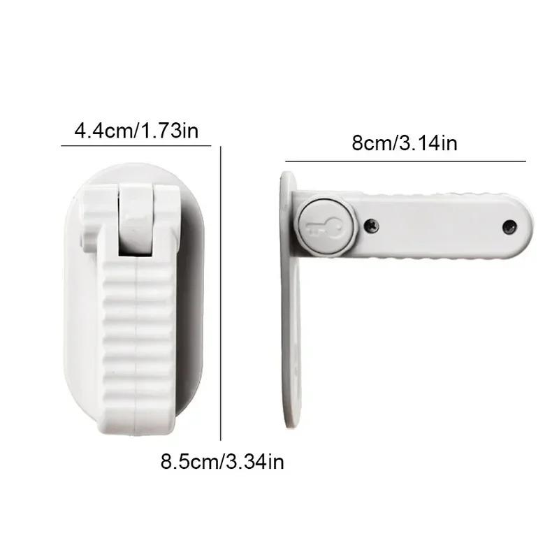 Childproof Door Handle Safety Lock No-Drill Installation Latch Lock Baby & Pet Safety Protection Prevents Door Opening & Finger
