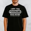 Your Name Means Awesome Shirt Custom Name Funny Personalized Name Tee