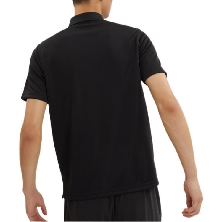 PUMA Polo Shirts Men's Black Polo Collar Moderate Straight Fit 671927-01