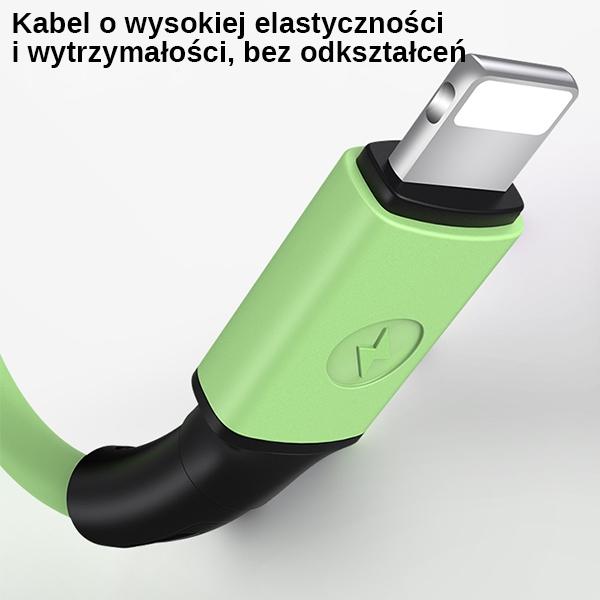 Usams Kabel U52 Lightning 2A Fast Charge1M Zielony/Green Sj434Usb02 (Us-Sj434)