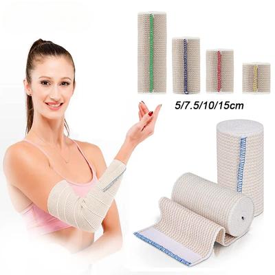 1 rol elastisch verband, compressieverband met zelfsluiting, ideaal voor kuit, sport, verstuikingen, pols, enkel en voet