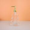 Christmas Tree Shape Soap Dispenser Reusable Glass Dispenser Bottle  Countertop