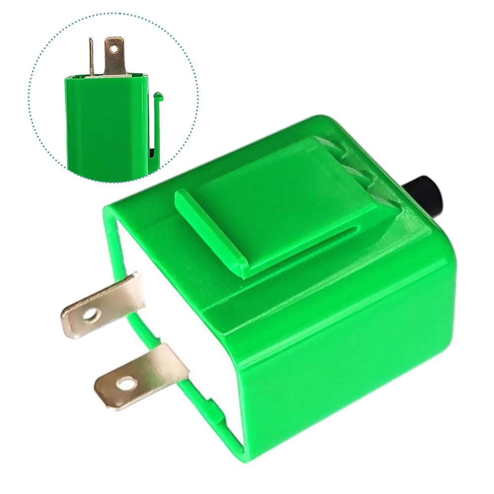 Releu bliț de lumină reglabil cu LED pentru motociclete Indicator de semnalizare bliț 2 pini 12V Releu bliț de lumină reglabil universal pentru motociclete