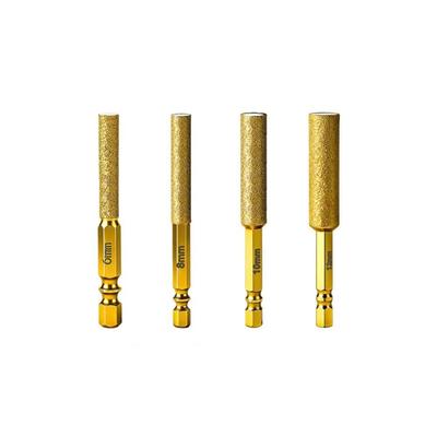 6/8/10/12mm Size Hexagonal Shank Core Drill Bit Hexagonal Shank Design Effective Drilling Dry Drilling Hole Bit Edge Trimming