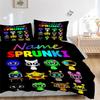 Custom Textile Colorful Heads Bedding 3 Piece Set HD Print Duvet Cover Pillowcases for Teens Adult Bedroom Decoration