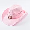 Summer Western Style Straw Hat for Women Outdoor Hollow Out Beach Sun Hat Suitable for Western Themed Events, Music Festivals