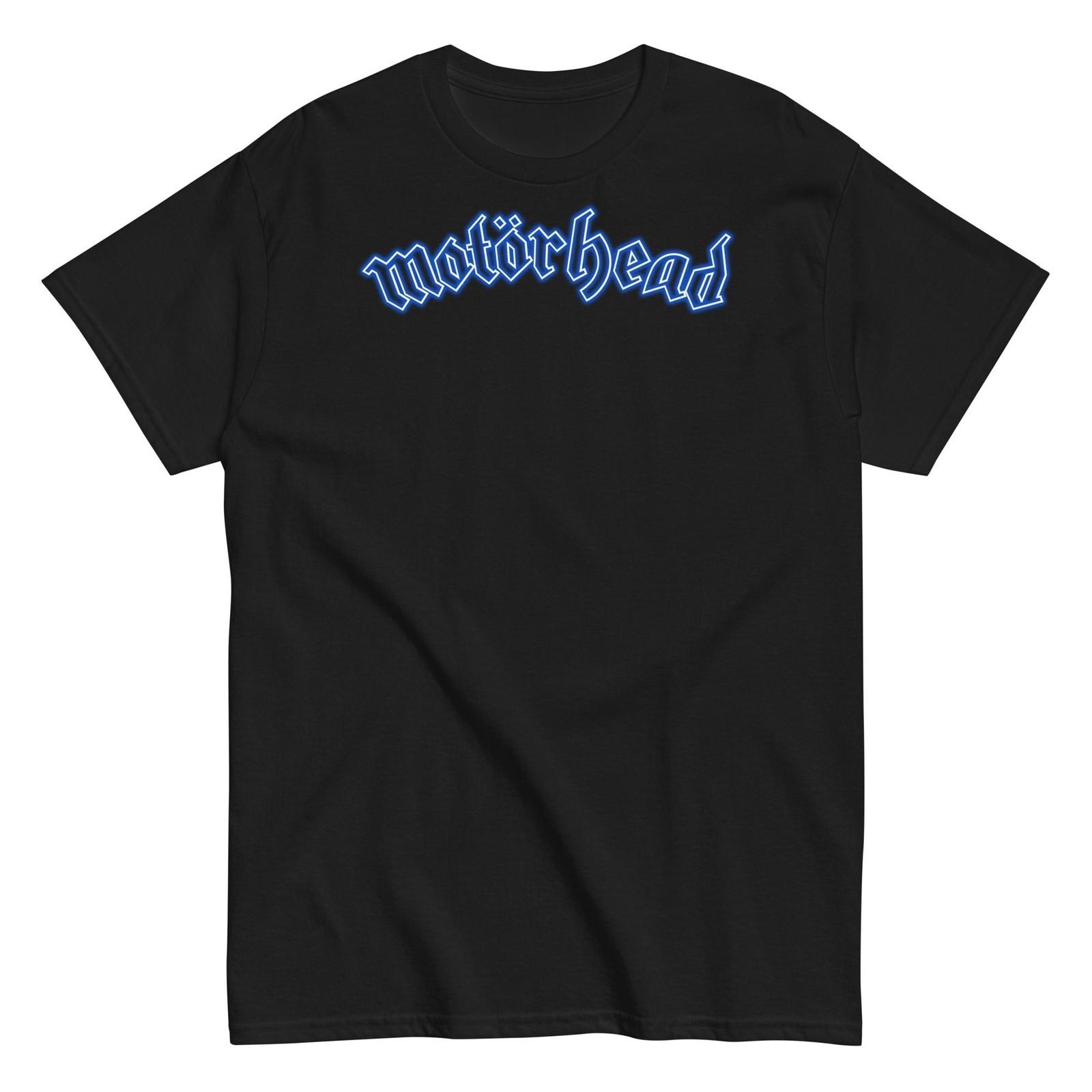 MerchMoment Motorhead Neon Blue Moon T-Shirt T-Shirt Black New XL