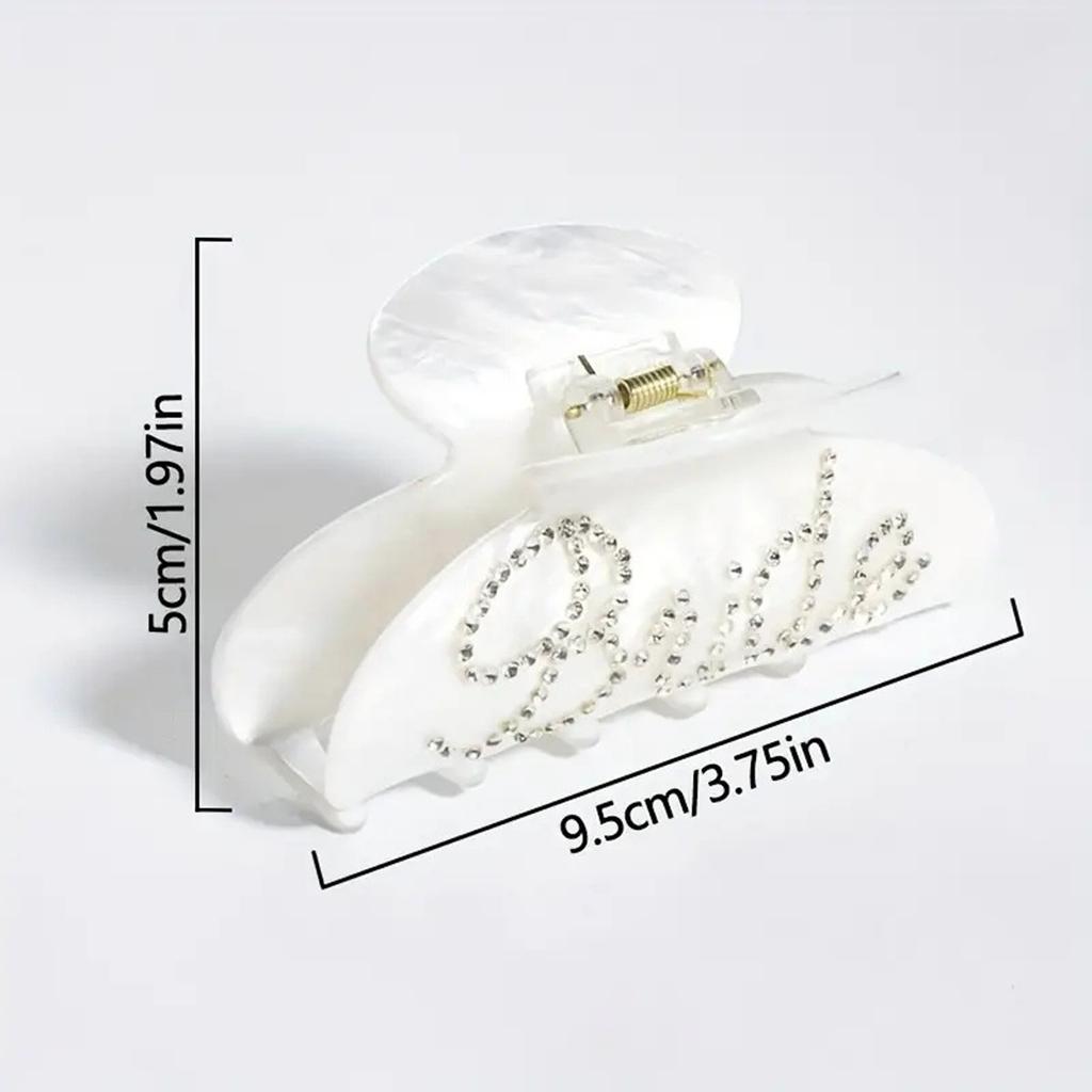 Dazzling Crystal Bridal Hair Claw Clip NonSlip Design Perfect Gift Wedding Party Accessory