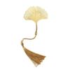 Leaf Vein Metal Bookmark Tassels Book Clip Cute Hollowed Out Bookmark  Student Stationery