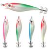 Luminous Copper Sinker Artificial Jigs Squid Hook Fishing Tackle Octopus Bait Wood Shrimp Lures