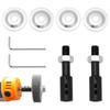 A25F-For Bench Grinder, Polisher, Sander, For Rotary Tools- Steel Spindle Adapter Kit(2-Pack), Motor Arbor Adapter