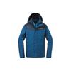 Color Block Zipper Logo Print 3-In-1 Down Jacket Men Jackets Blue PM7885-489
