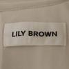 Lily Brown Short Sleeve Long Dress F Beige Women Used