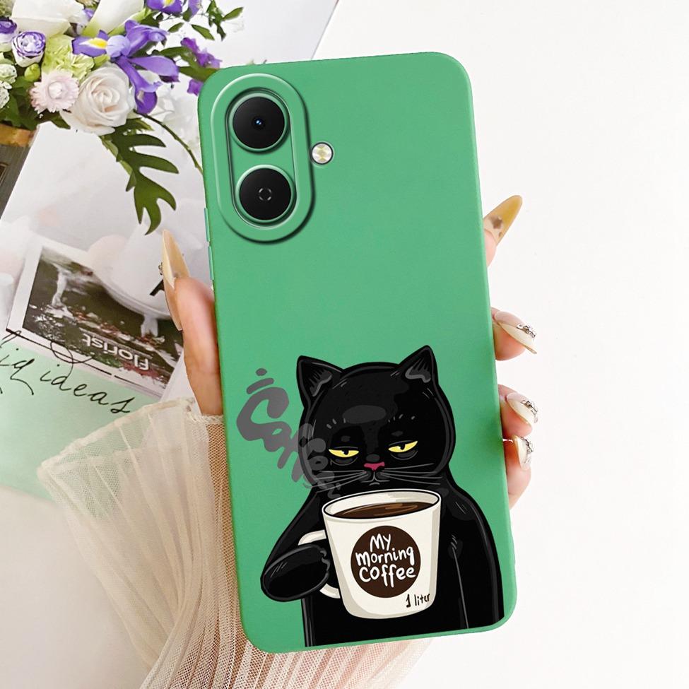 For Tecno KM4 Casing For Tecno Spark Go 2 Case Cover Luxury Fashion Cute Cartoon Funny Painted Silicone Phone Case