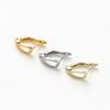 4PCS 14x20MM Hole 1.6MM 14K 18K Gold Color Brass Ear Hook With Pins Earring Clasp DIY Jewelry Making Findings Accessories