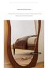 Ethnic Style Irregular Wall-Mounted Full-Length Floor Mirror for Indoor Use