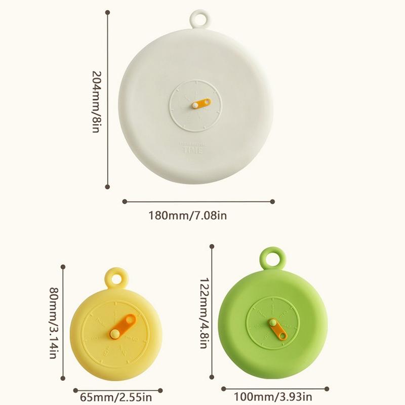 Silicone Preservation Cover 5-Piece Set, Silicone Pot Cover, High Temperature Resistant and Easy to Clean Silicone Sealing Cover