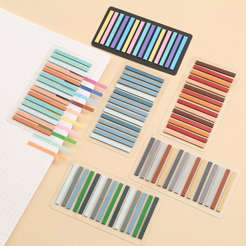 200 Sheets Morandi Transparent Fluorescent Index Tabs Pet Arrow Flags Sticky Note For Page Marker Planner Stickers Office School