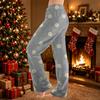Women's Polka Dot Print Plush Pants Casual Home Pajama Bottoms for Lounging