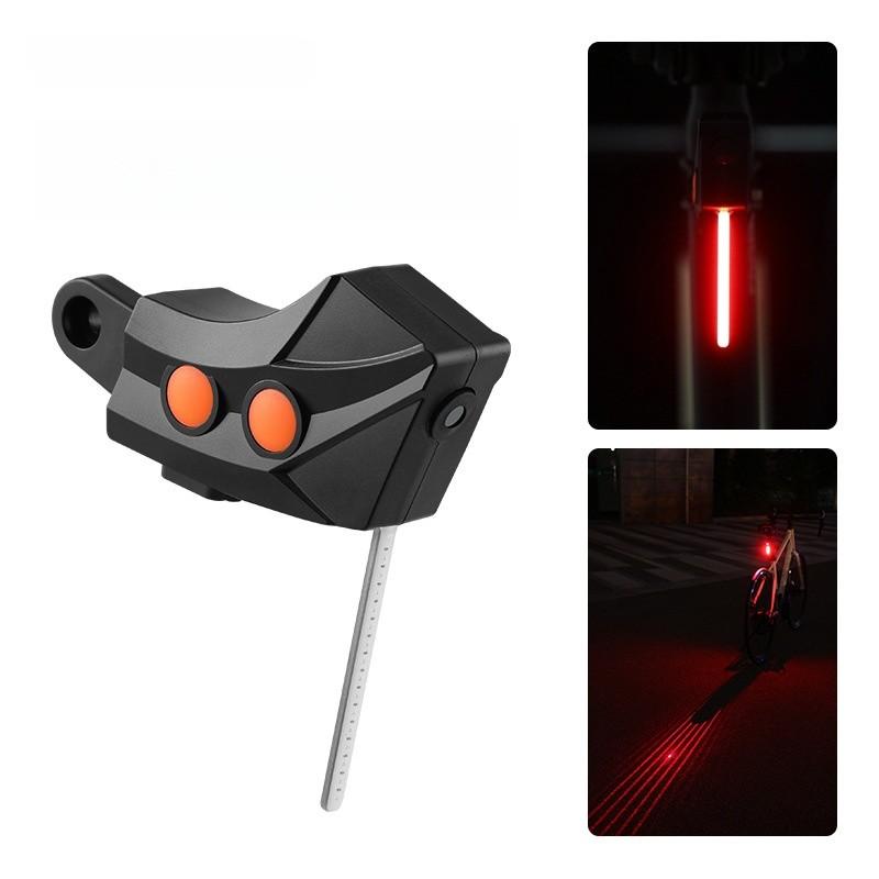 Kreatives Laser-Fahrrad-Rücklicht in Herzform mit Sternenhimmel für die Sicherheit beim Straßenradfahren