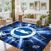 Brighton & Hove Albion Football Design Crystal Velvet Rug Soft Decorative Mat for Bedroom Entrance