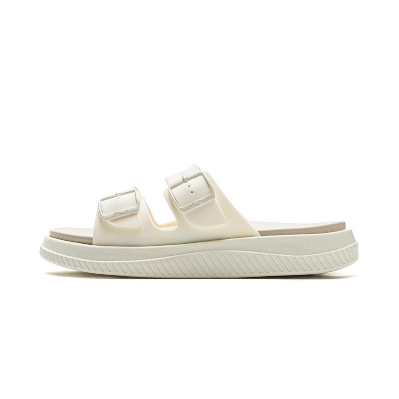 

Li-Ning Удобные Универсальные Нескользящие Износостойкие Шлепанцы Женская Обувь Молочно-Белый AGAV014-2 39