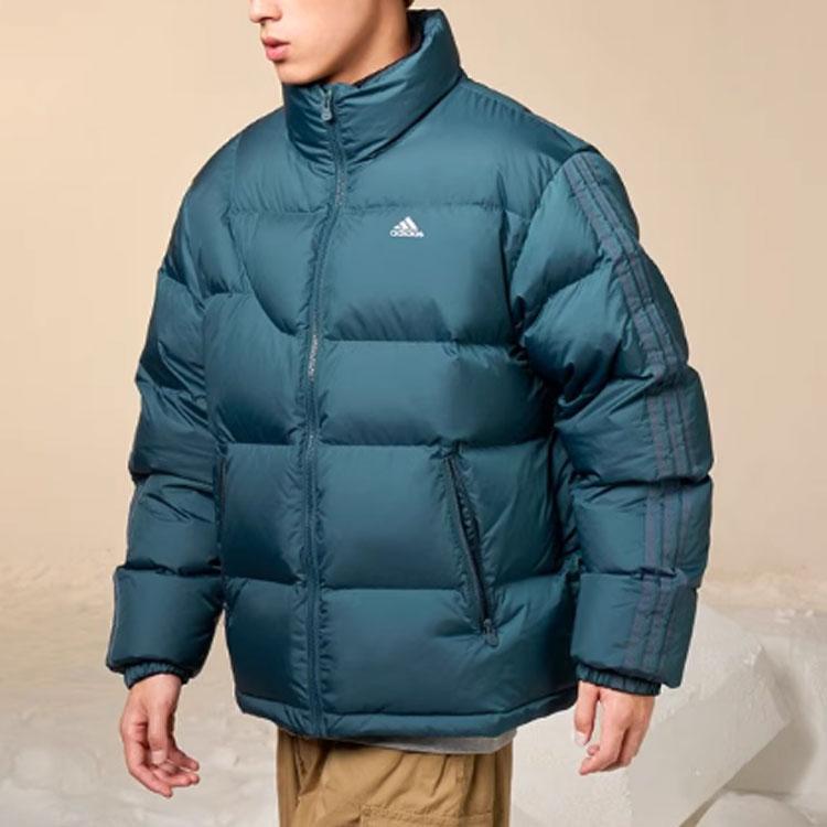 adidas Einfarbige Outdoor-Sport-Freizeit-Stehkragen-Daunenjacke Unisex-Jacke Arktisblau IK2417