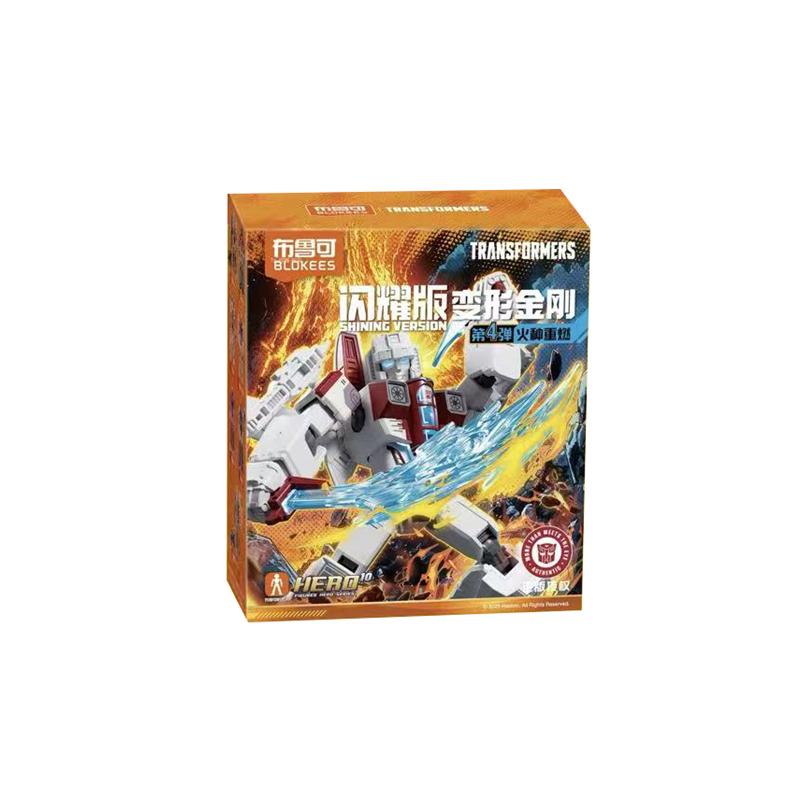 BLOKEES Transformers SHINING VERSION V04 LED Lights IDW MEGATRON OPTIMUS PRIME SG STARSCREAM SHOCKWAVE Action Figure Assembly