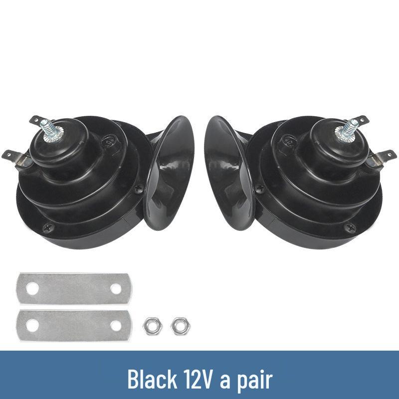 Universal 24V Snail Horn for Motorcycle & Car, 300DB Waterproof Electric Horn