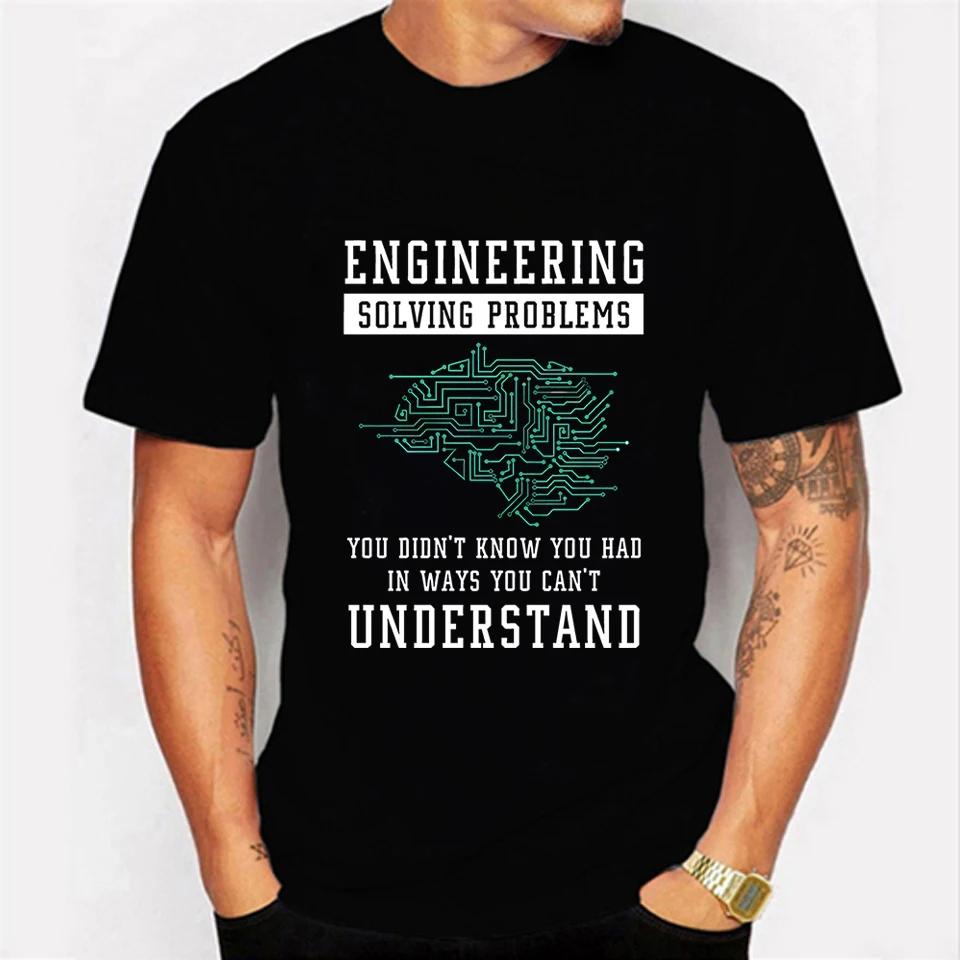 Funny Engineering Men's T-Shirts Clothing Engineer Women Men Shirt Summer Oversized Tshirts Mechanical Engineer Men T Shirt Tees
