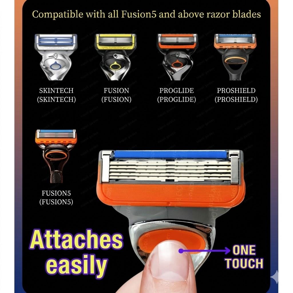 Qzio Gillette Compatible Razor Handle Body