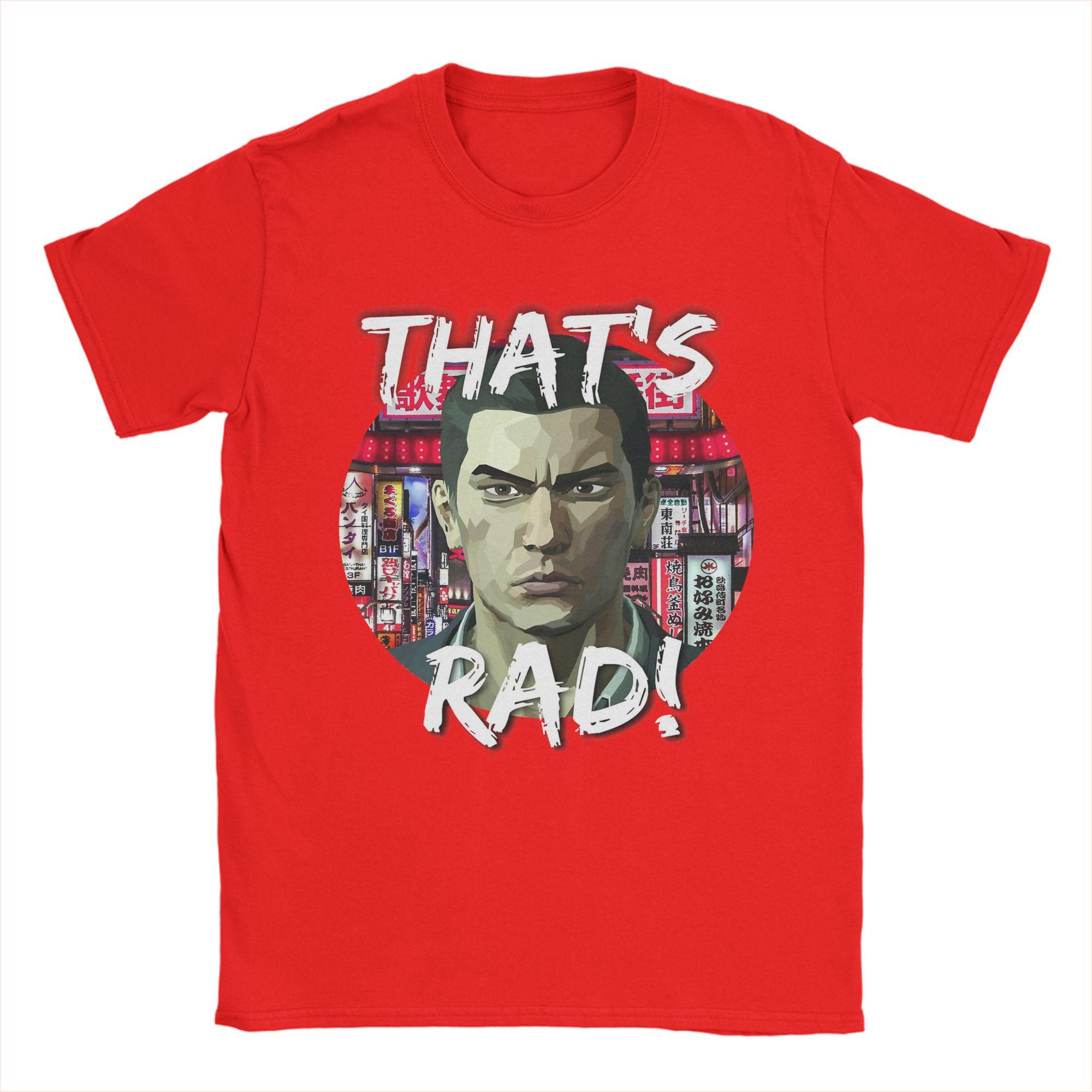 

Mens Kiryu Thats rad Yakuza T Shirts 100 Cotton Tops Hipster Short Sleeve Crew Neck Tees Printed TShirt S