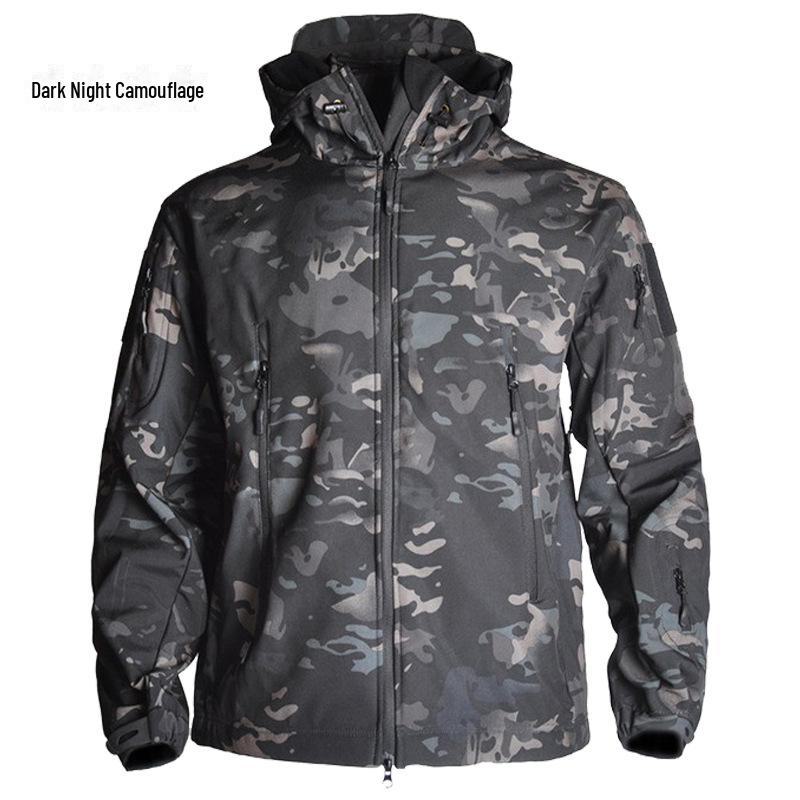 Men's 3-in-1 Tactical Soft Shell Jacket - Thickened, Windproof, Warm.