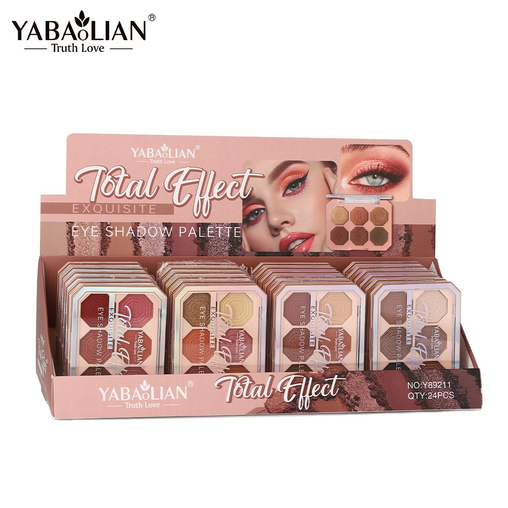 Six-color Eyeshadow Palette, Dazzling Six-color Eyeshadow Palette, Pearly Matte, Not Easy To Remove Makeup