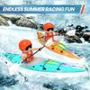 Rc Boat Kayak Racing Ship 2.4G Remote Control Rowing Boat Paddling Water Competition Games Summer Outdoor Toy for Boys Kids Gift