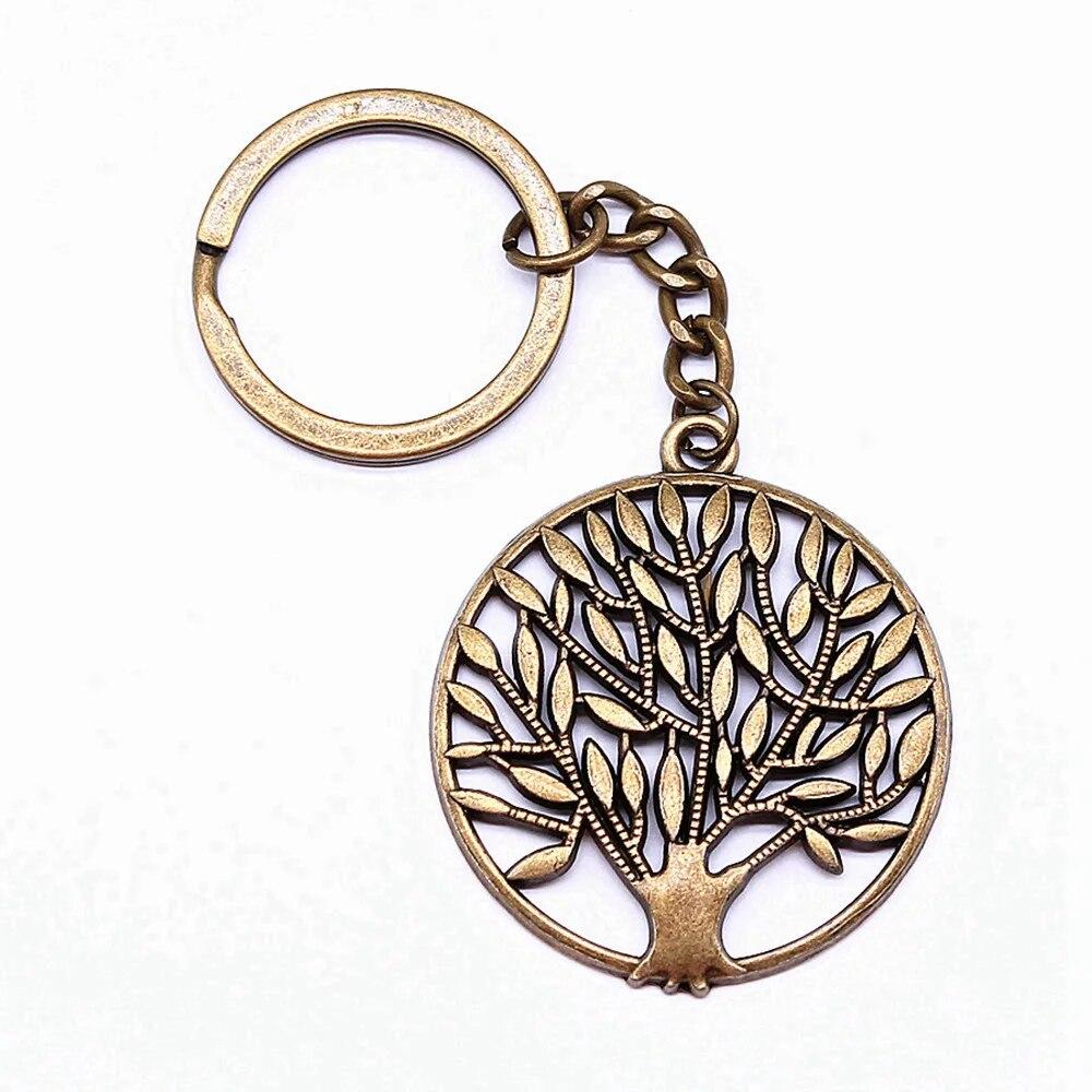 Tree Of Life Klíčenky Ozdoby Předměty Výroba šperků Velikost prstenu 28 mm