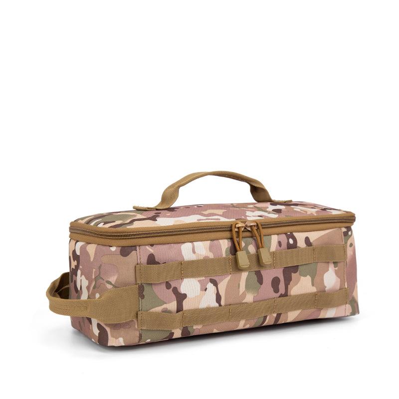 Camping Gas Tank Storage Bag Outdoor Large Capacity Cooking Stove Storage Case Ground Nail Tool Container Utensils Kit Organizer