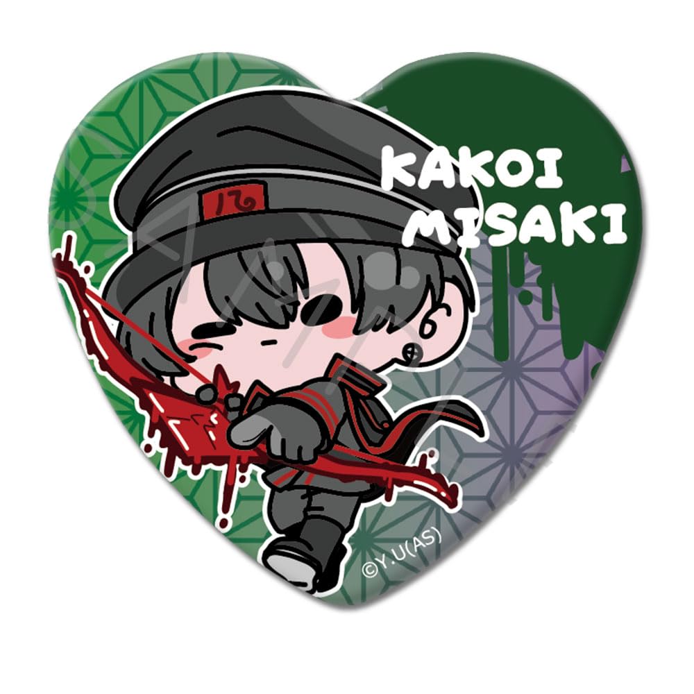 

can badge MF Togen Anki [Misaki Enoki] Heart-shaped