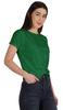 Inkmeso Summer Twist Front Knot Crop Top For Women With Short Sleeves Tee