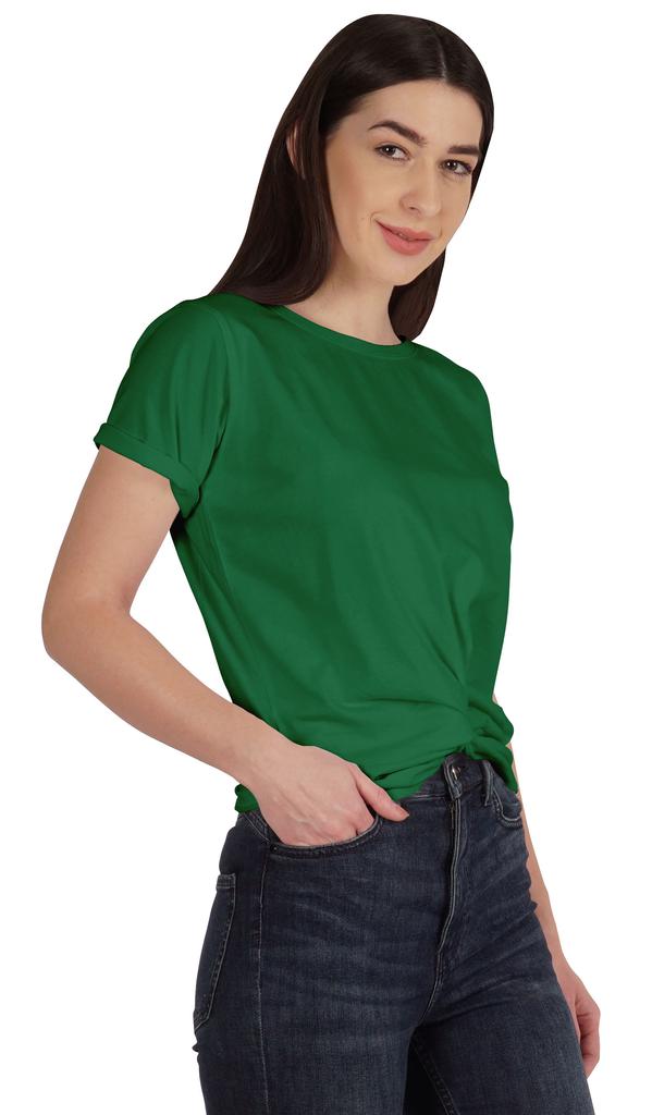 Inkmeso Summer Twist Front Knot Crop Top For Women With Short Sleeves Tee