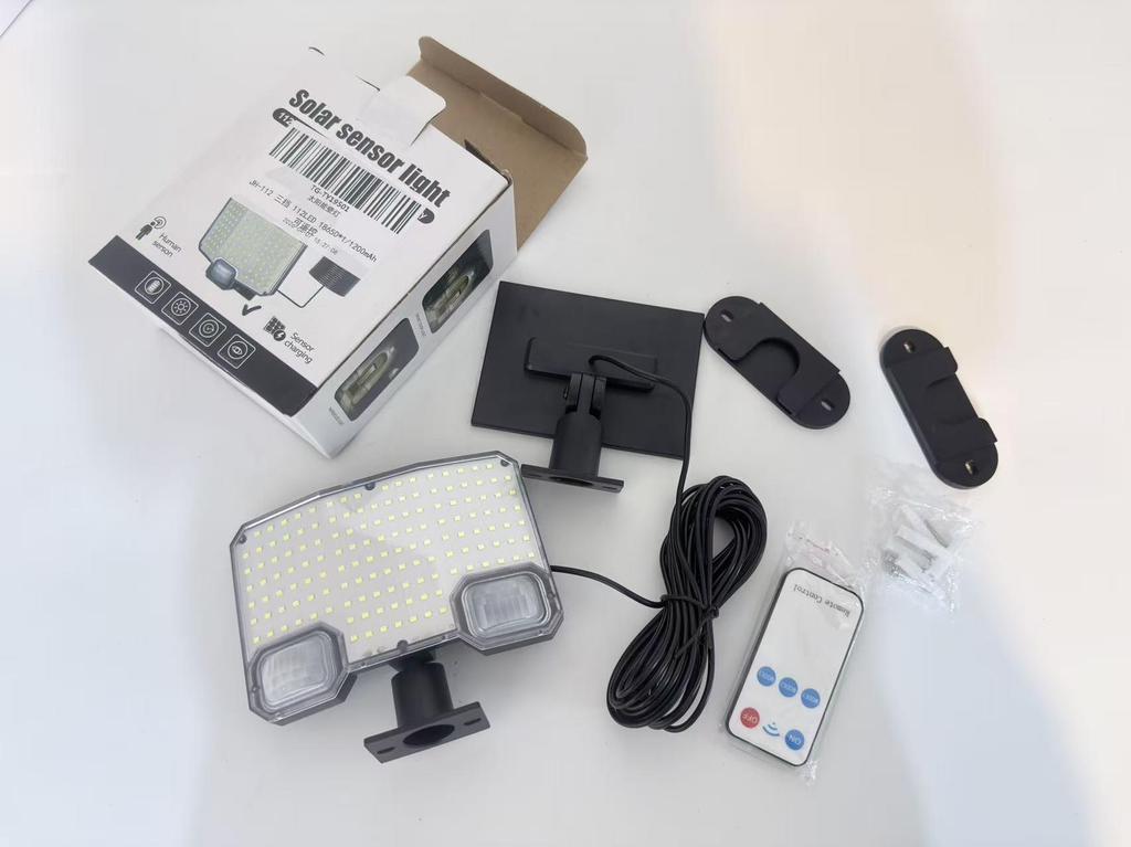 Solar Motion Sensor Wall Lamp for Outdoor Garage and Courtyard
