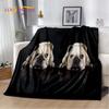 Manta de Felpa Suave para Mascota Perro Pit Bull Francés de Dibujos Animados, Manta de Franela, Manta para Sofá, Cama, Sala de Estar, Dormitorio, Cubierta de Picnic
