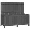 VidaXL Boîte de rangement de jardin Gris 147x68x64 cm Bois de pin 823852