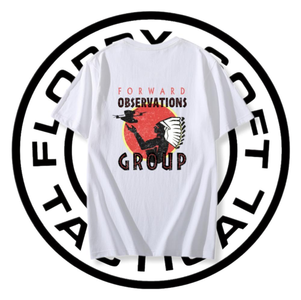 The Forward Observation Team American Spirit Presents The 2026 New Summer Unisexs Pure Cotton Comfortable Tshirt M