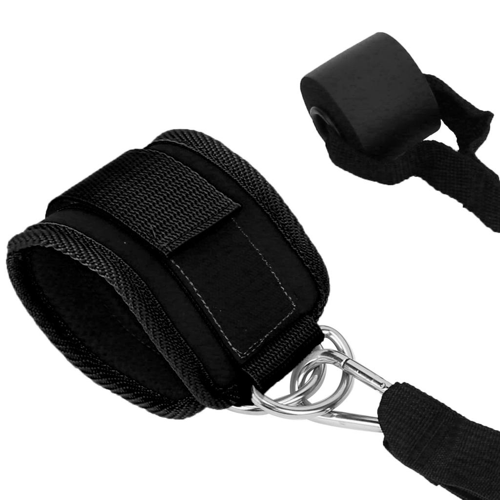 Ankle Strap Set Double Metal DRing Fitness Ankle Strap for Legs Butt and   Exercise(Pink Set )