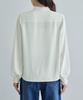 ROPE PICNIC Bowtie Frill Band Collar Women's Blouse, Off-White (15)
