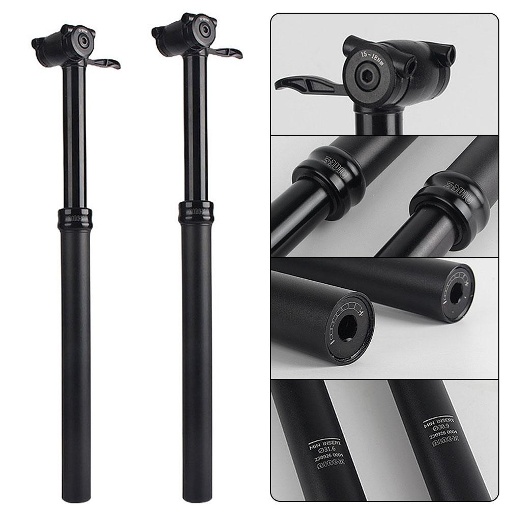 Dropper Seatpost Bike Seat Posts Height Adjustable Bike Dropper Seatpost Aluminum Alloy for Road Bicycle Mountain Bike