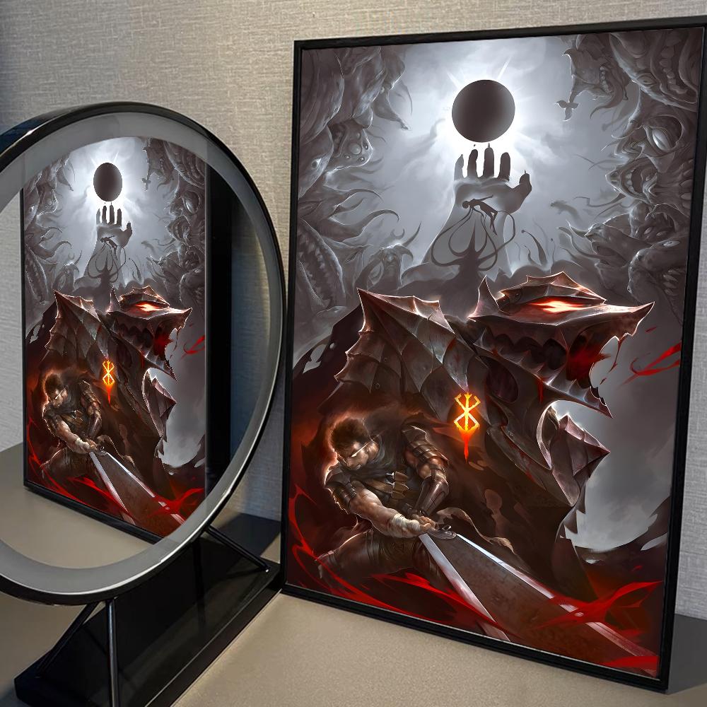 Amine BERSERK Poster Home Furnishing Highend Kraft paper Poster Wall Painting Study Home Living Room Decoration